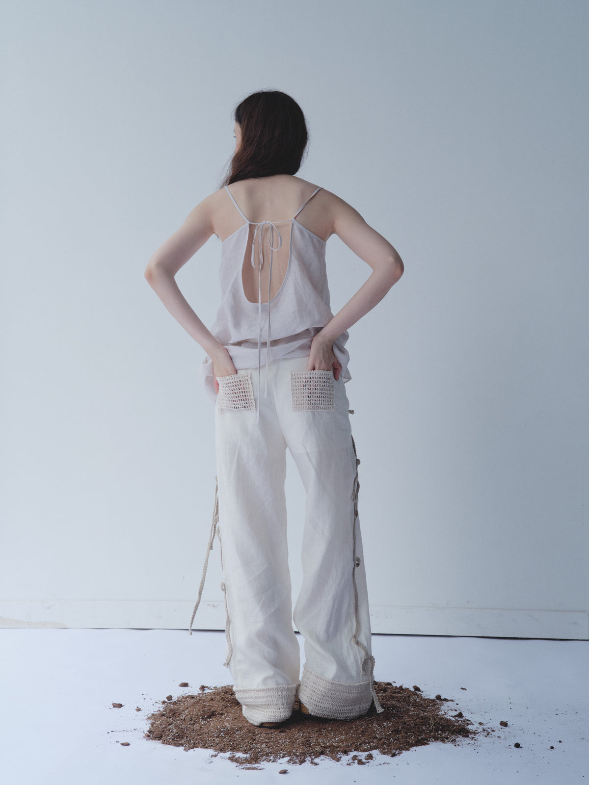 Ruched Linen Cami