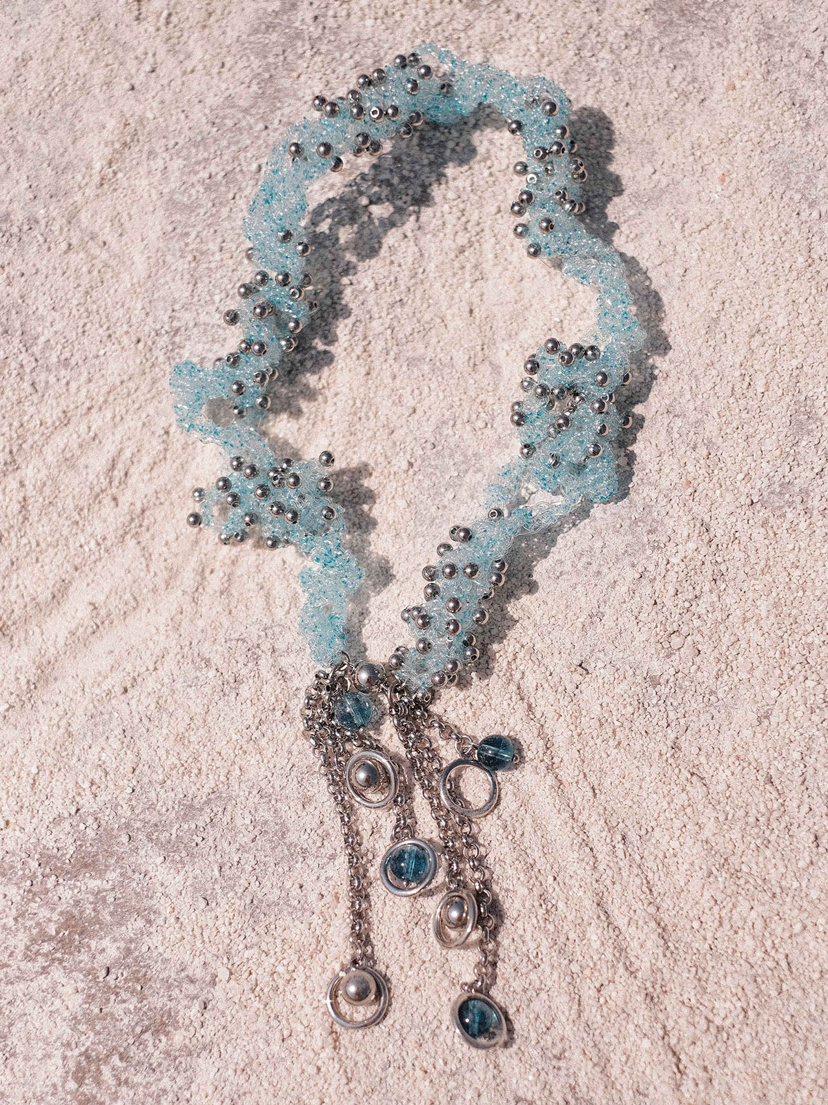 Roe Beaded Tassel Necklace