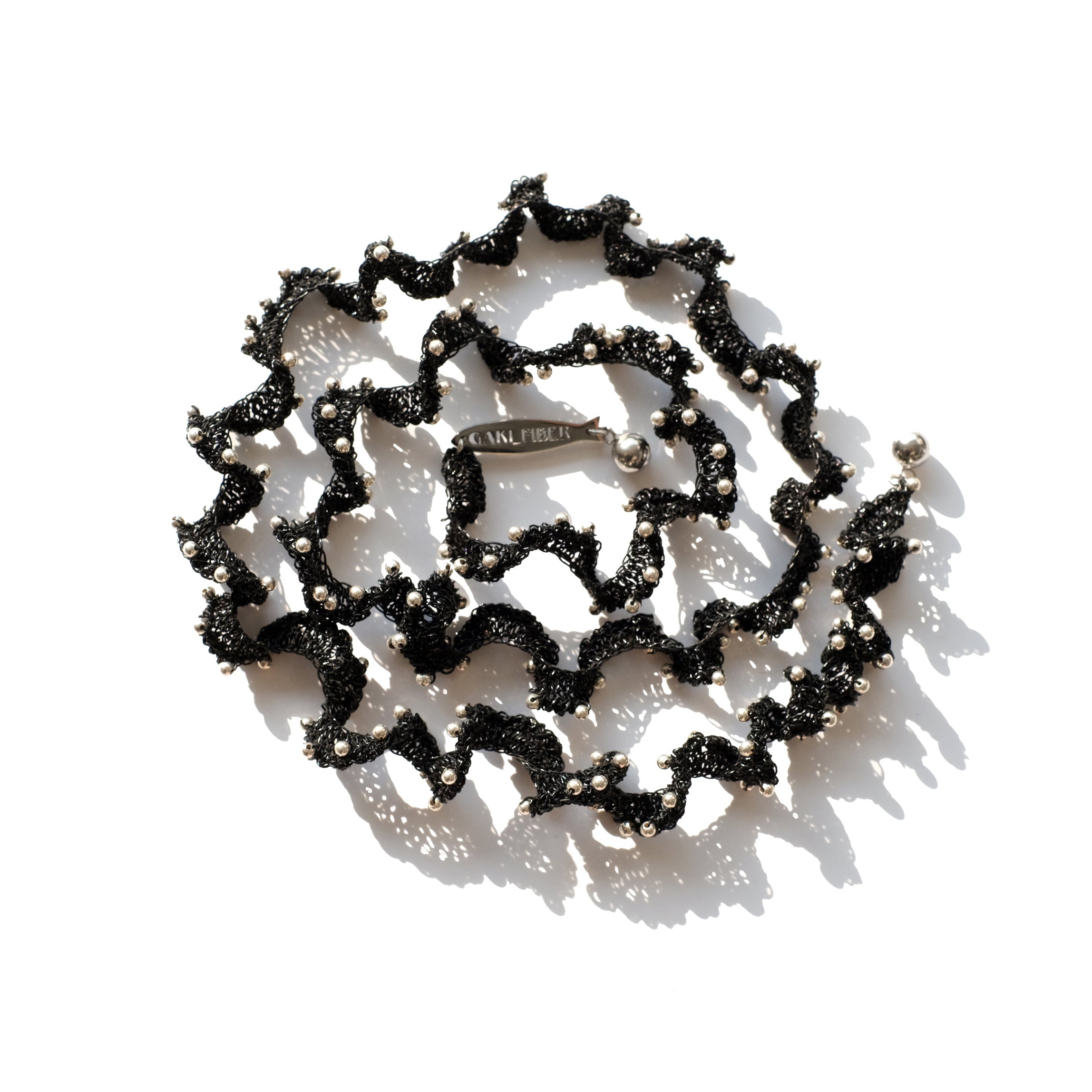Seaweed Beaded Woven Necklace
