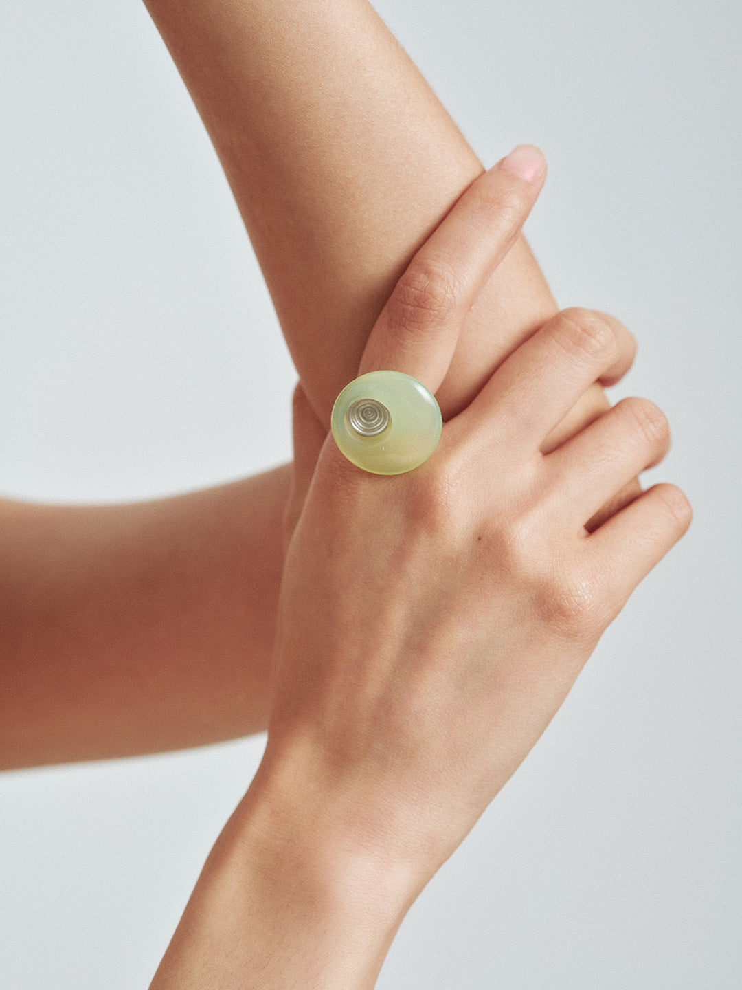 Agate Ripple Band Ring
