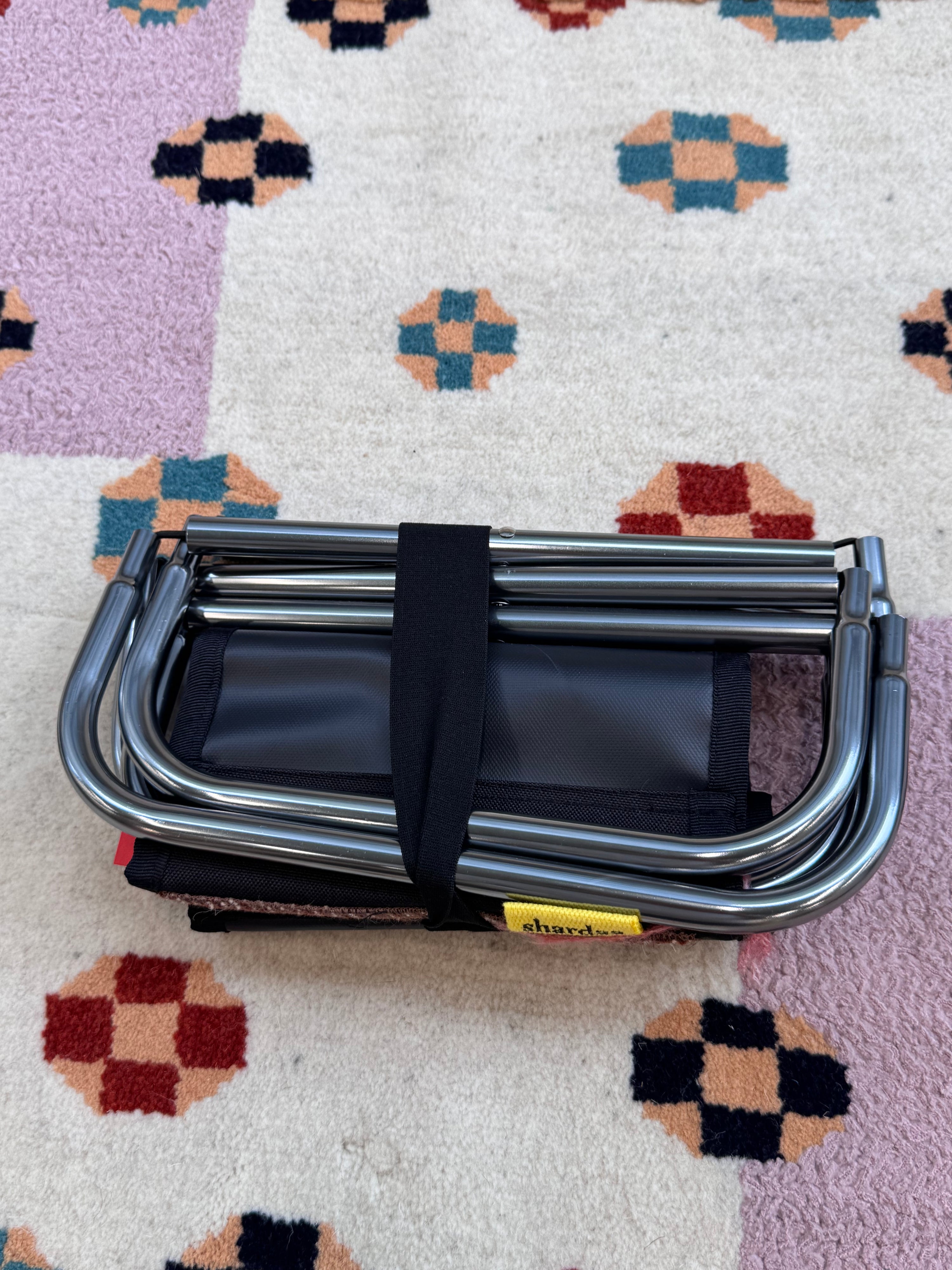 Wool-Knitted Camping Folding Stool