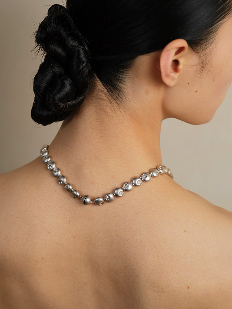 Beaded Gemstone Magnetic Necklace