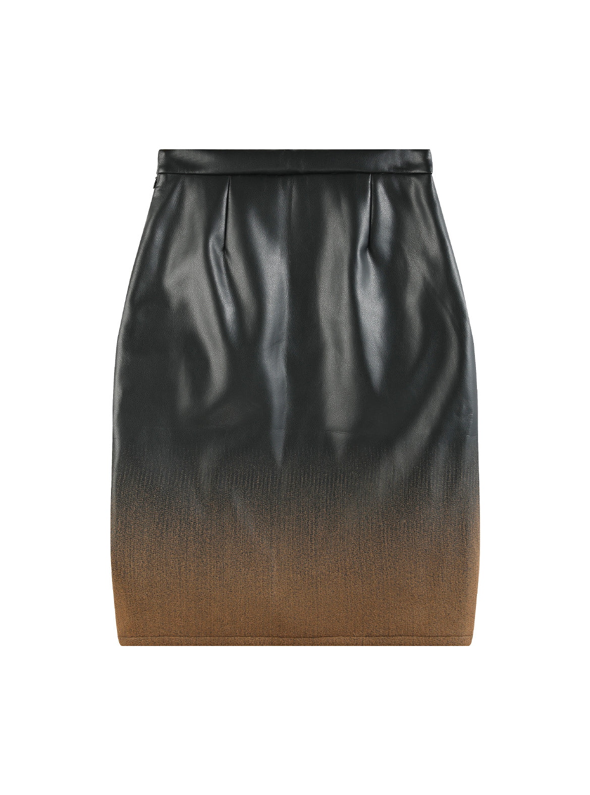 Tazarine Formed Leather Skirt