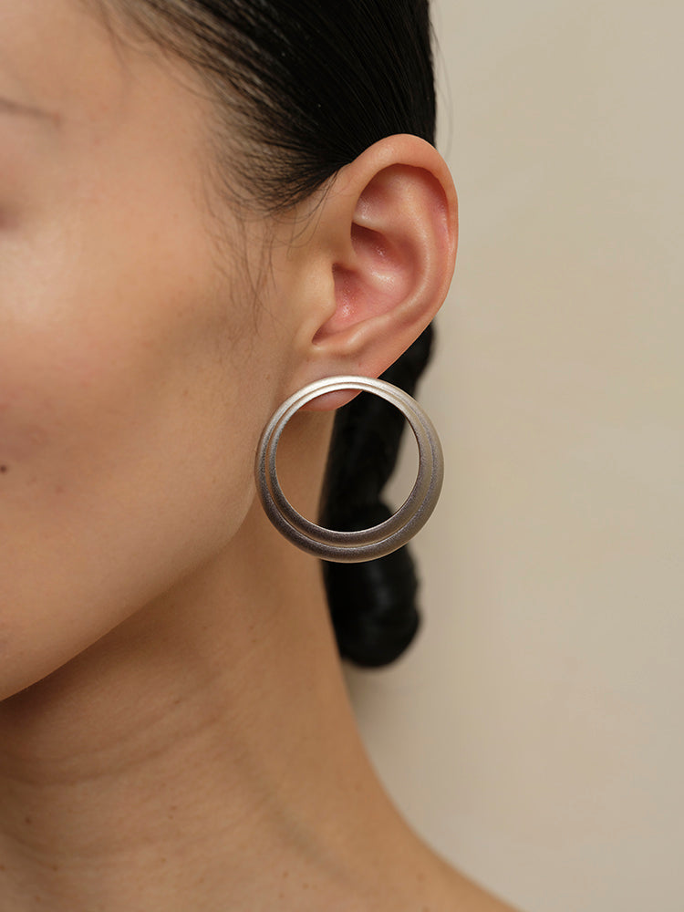Two-Way Ripple Gemstone Earrings