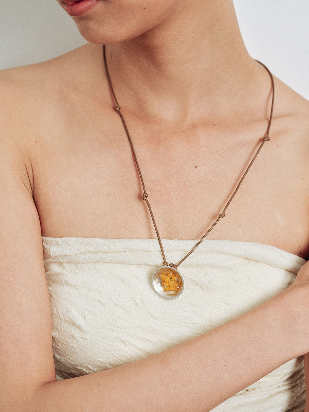Yellow Agate Necklace