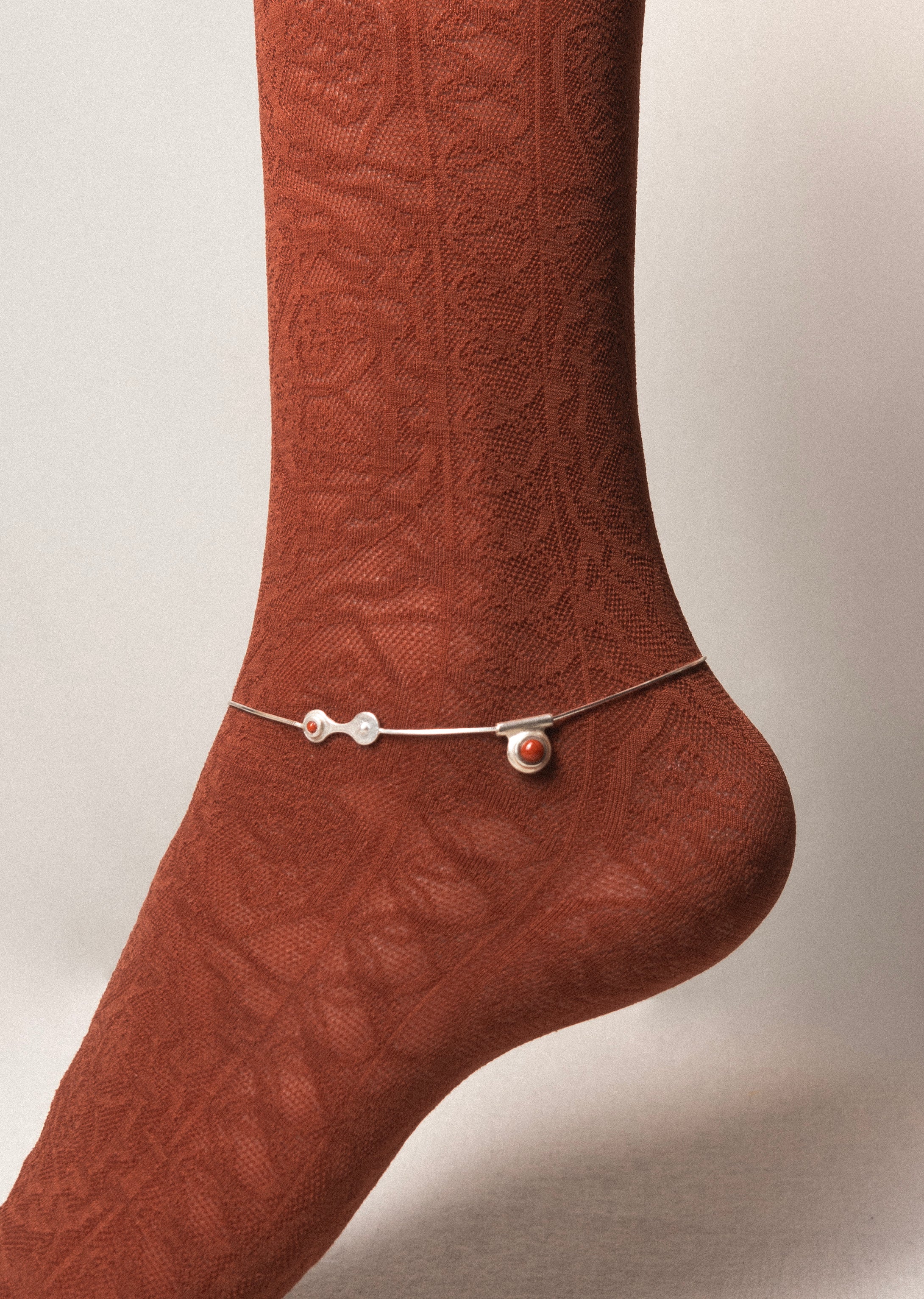 Agate Disk Anklet