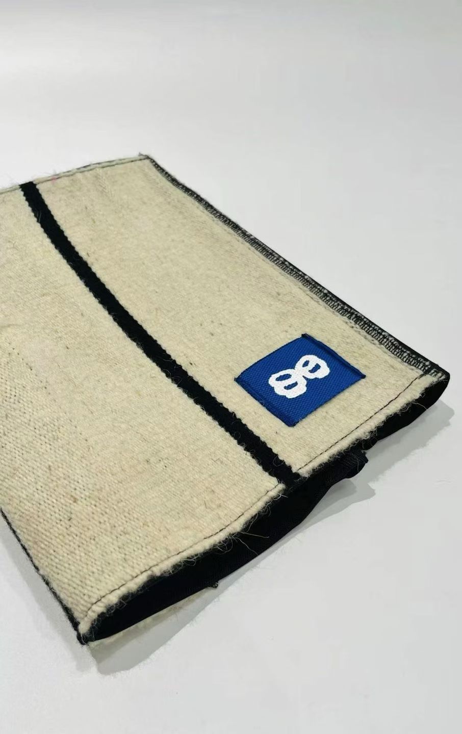 Wool-Knitted Wooden Folding Stool