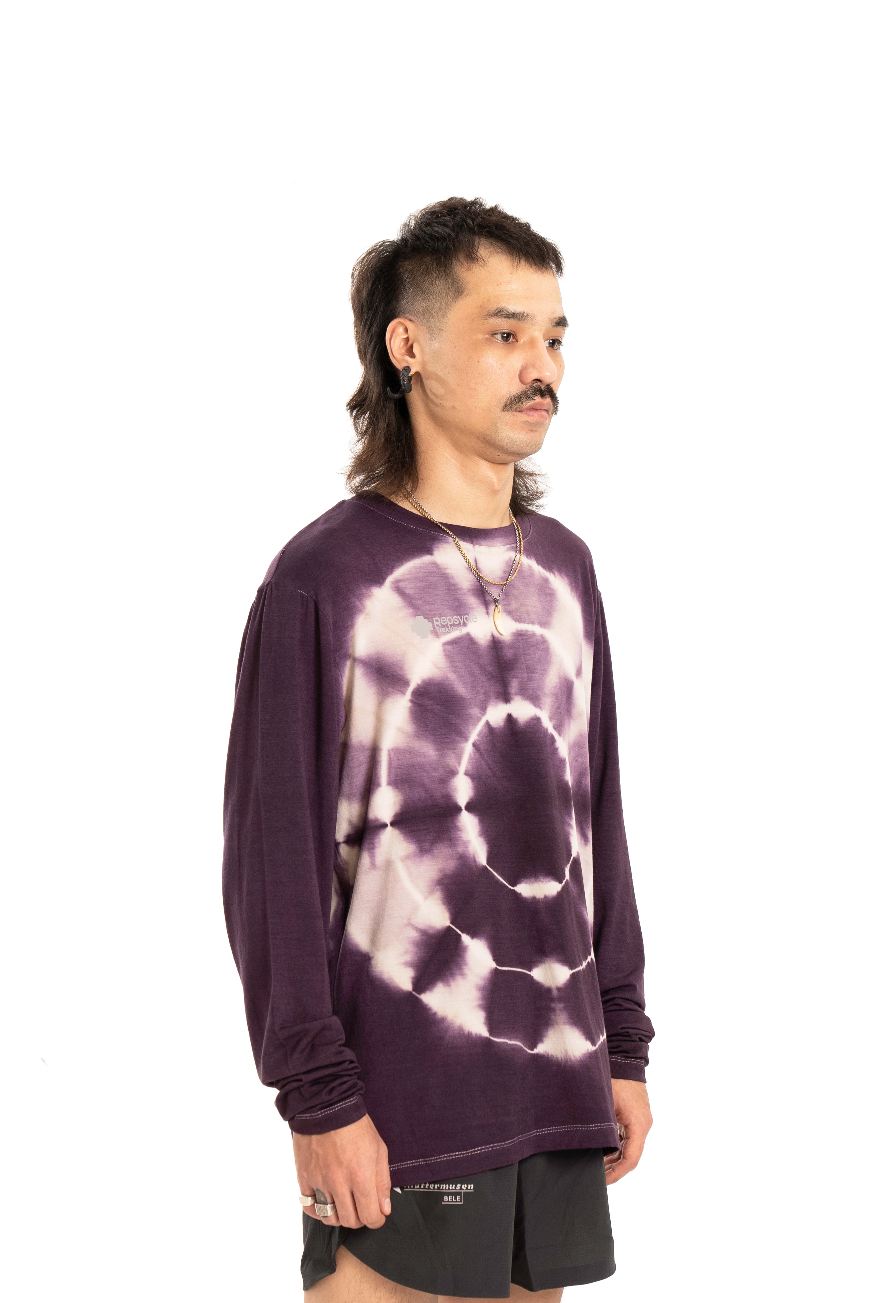 Merino Wool Tie Dye T-shirt (Chakra)