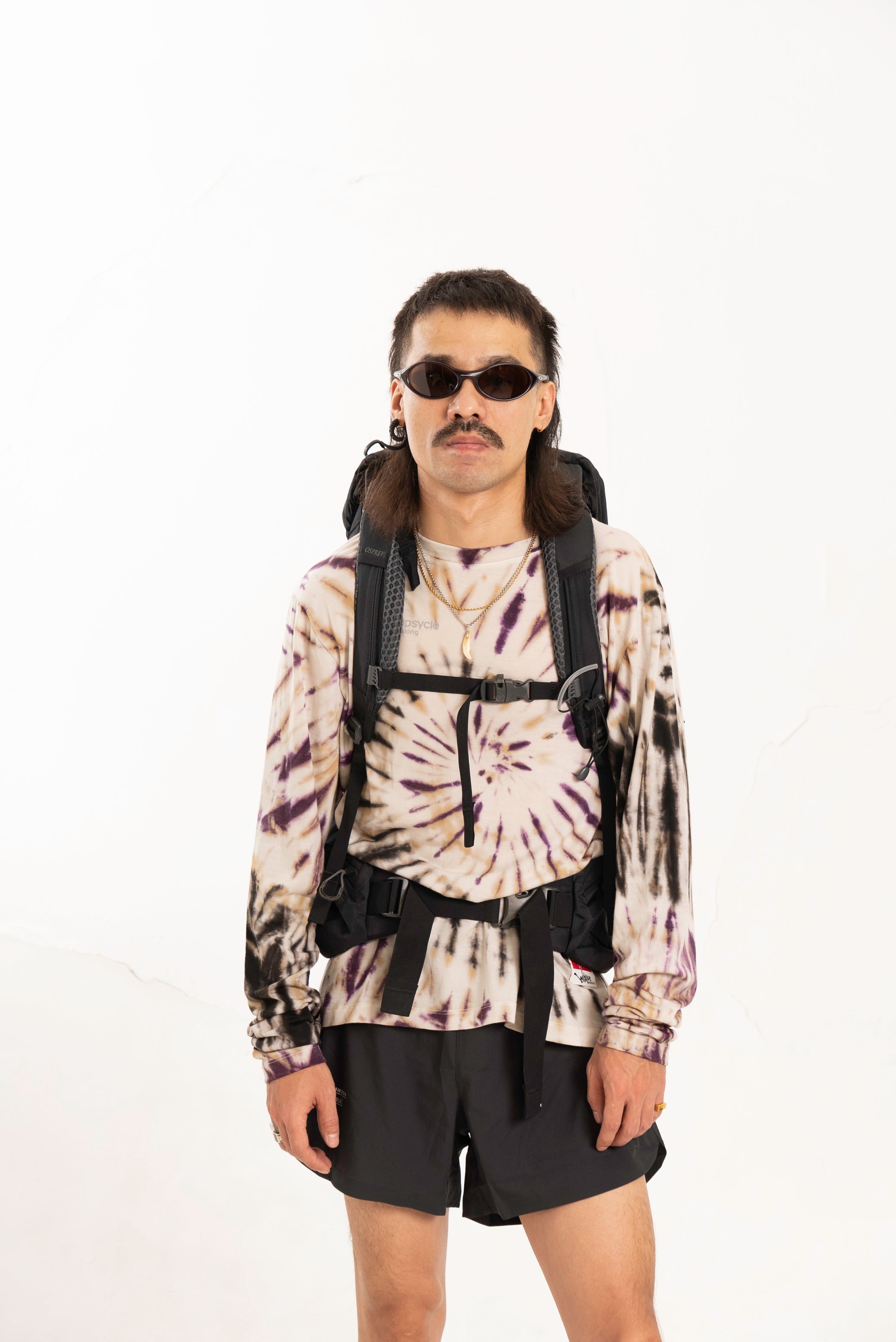 Merino Wool Tie Dye T-shirt (Datura)