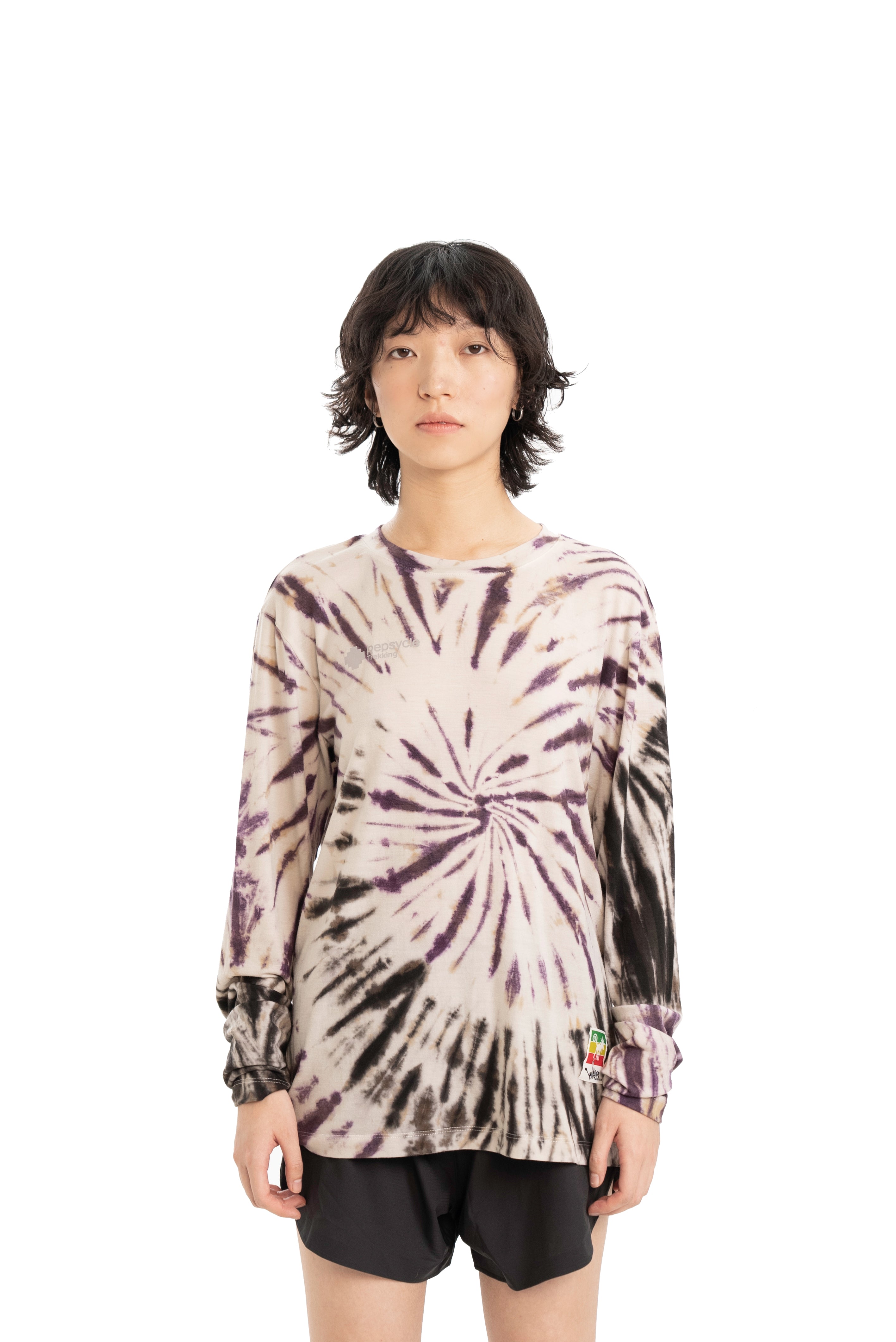 Merino Wool Tie Dye T-shirt (Datura)