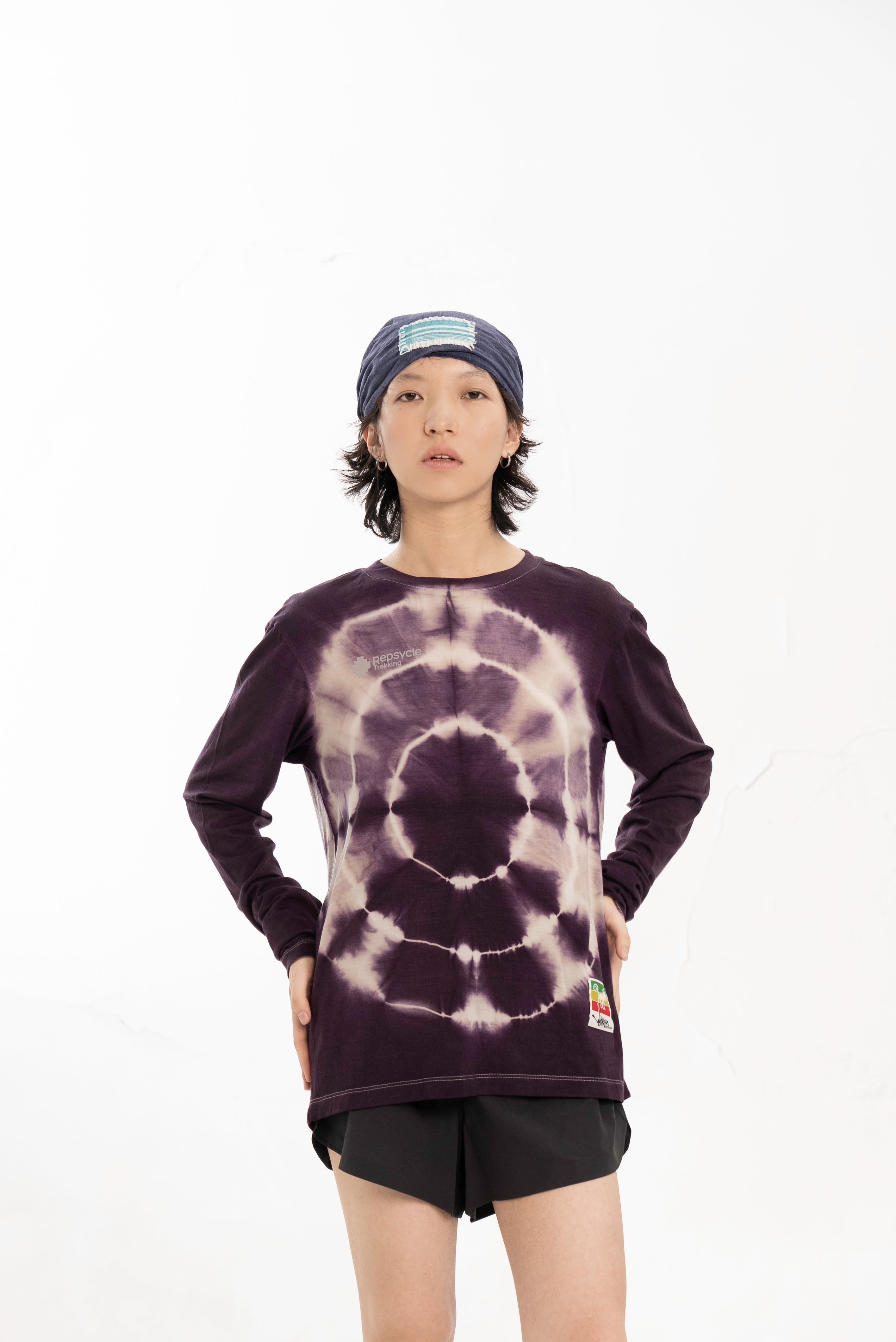 Merino Wool Tie Dye T-shirt (Chakra)