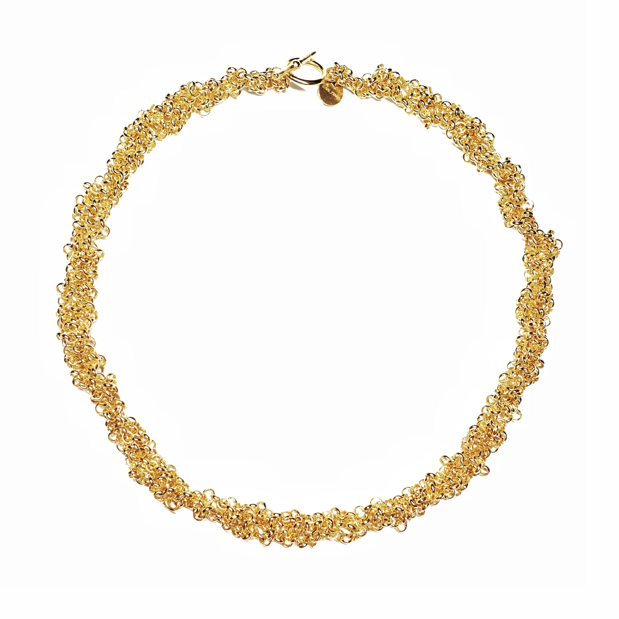 Sparkling Waves Woven Necklace