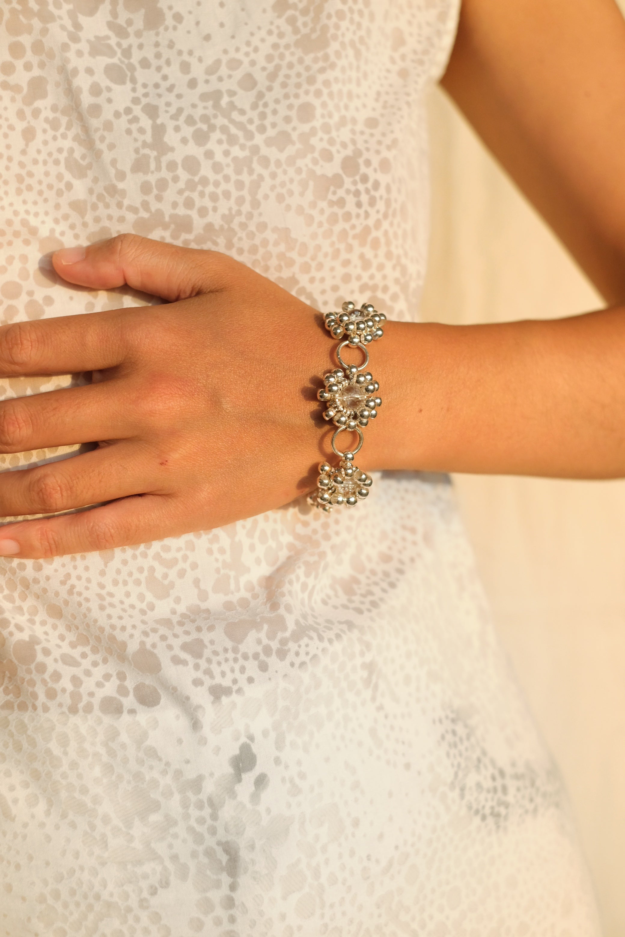 Sea Stone Flower Magnetic Bracelet