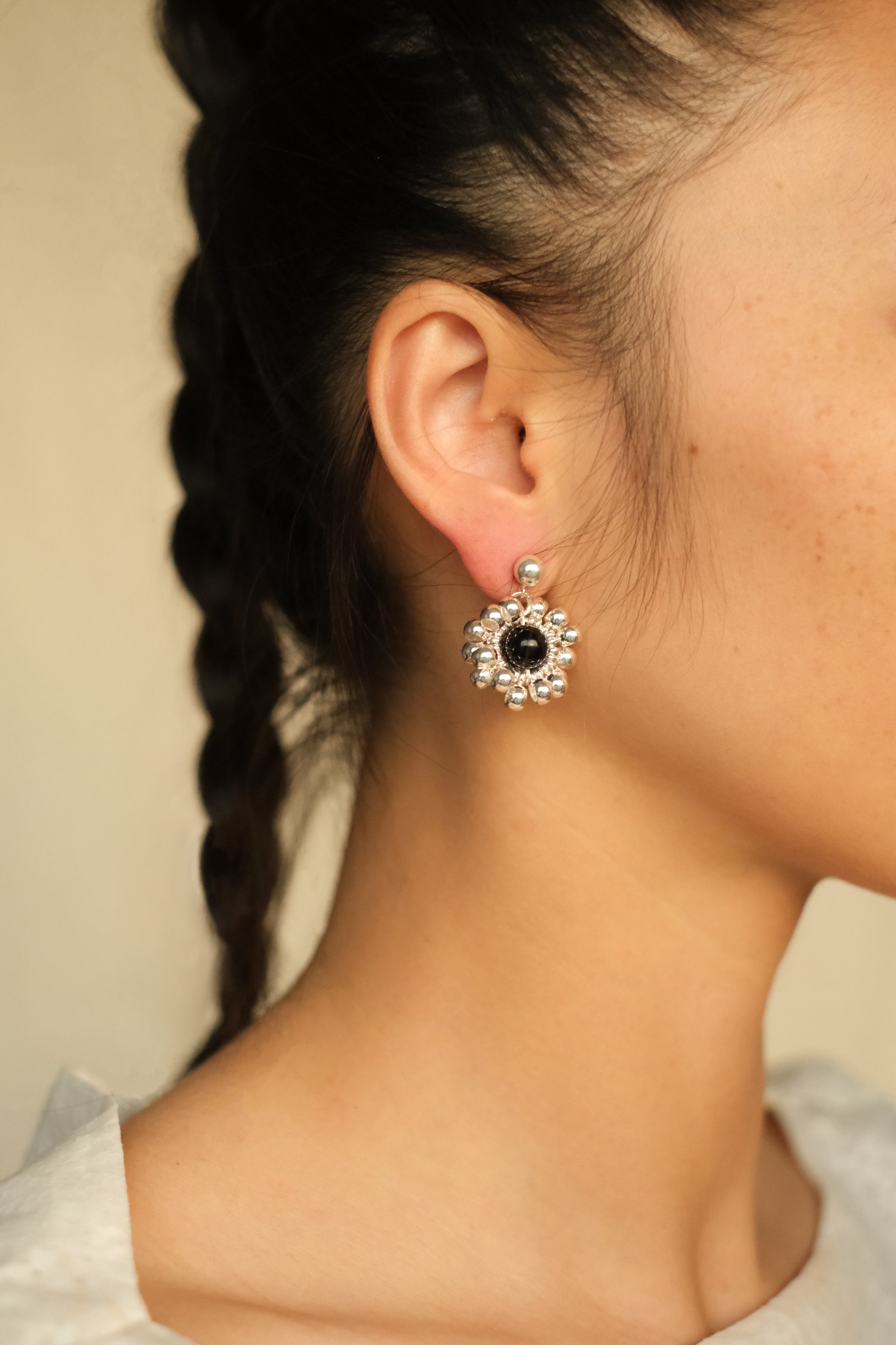 Sea Stone Flower Earrings