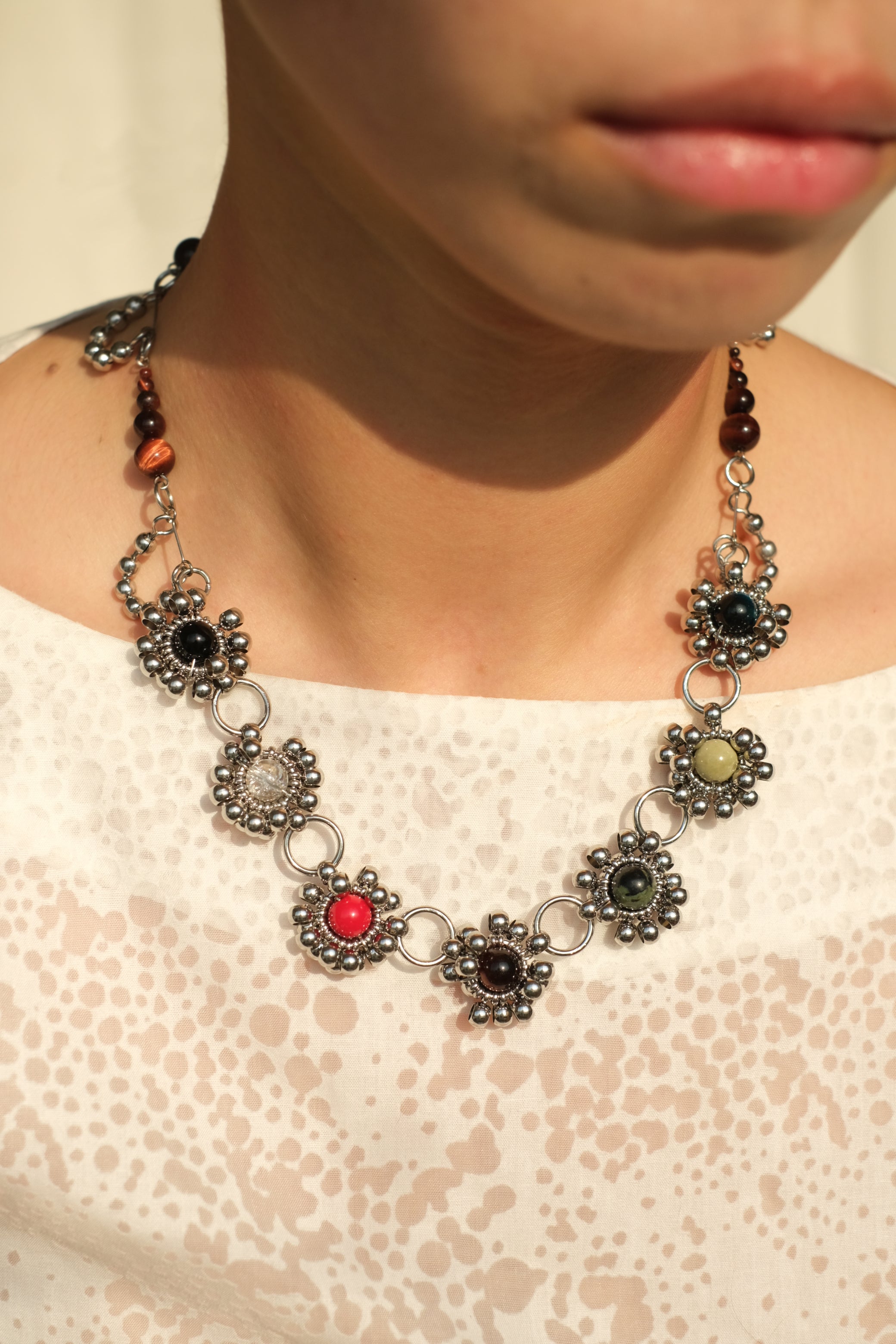 Sea Stone Flower Necklace