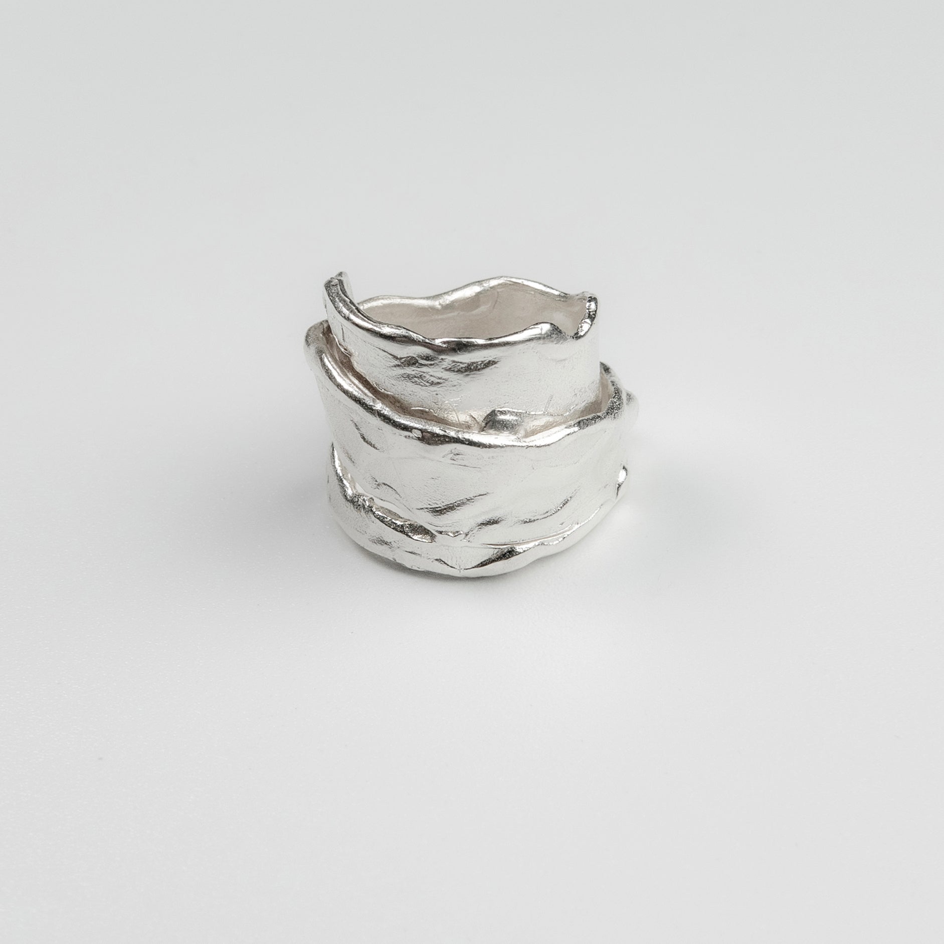 Matte Sterling Spin Ring
