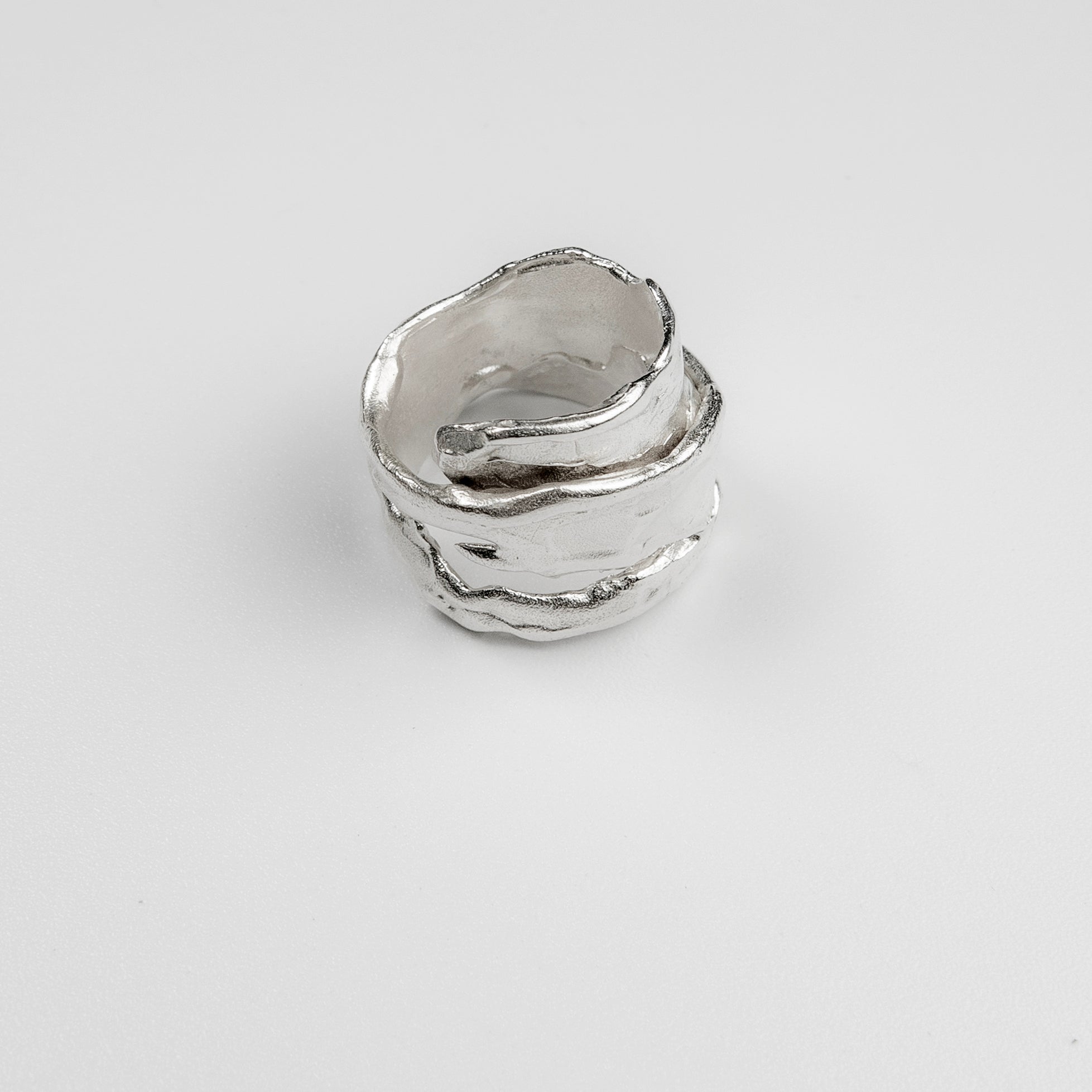 Matte Sterling Spin Ring