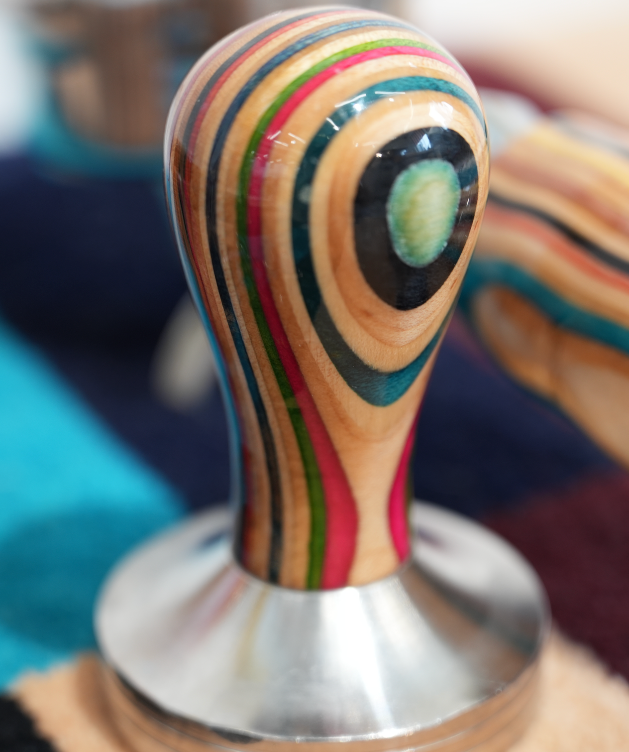 Upcycled Skateboard Coffee Tamper