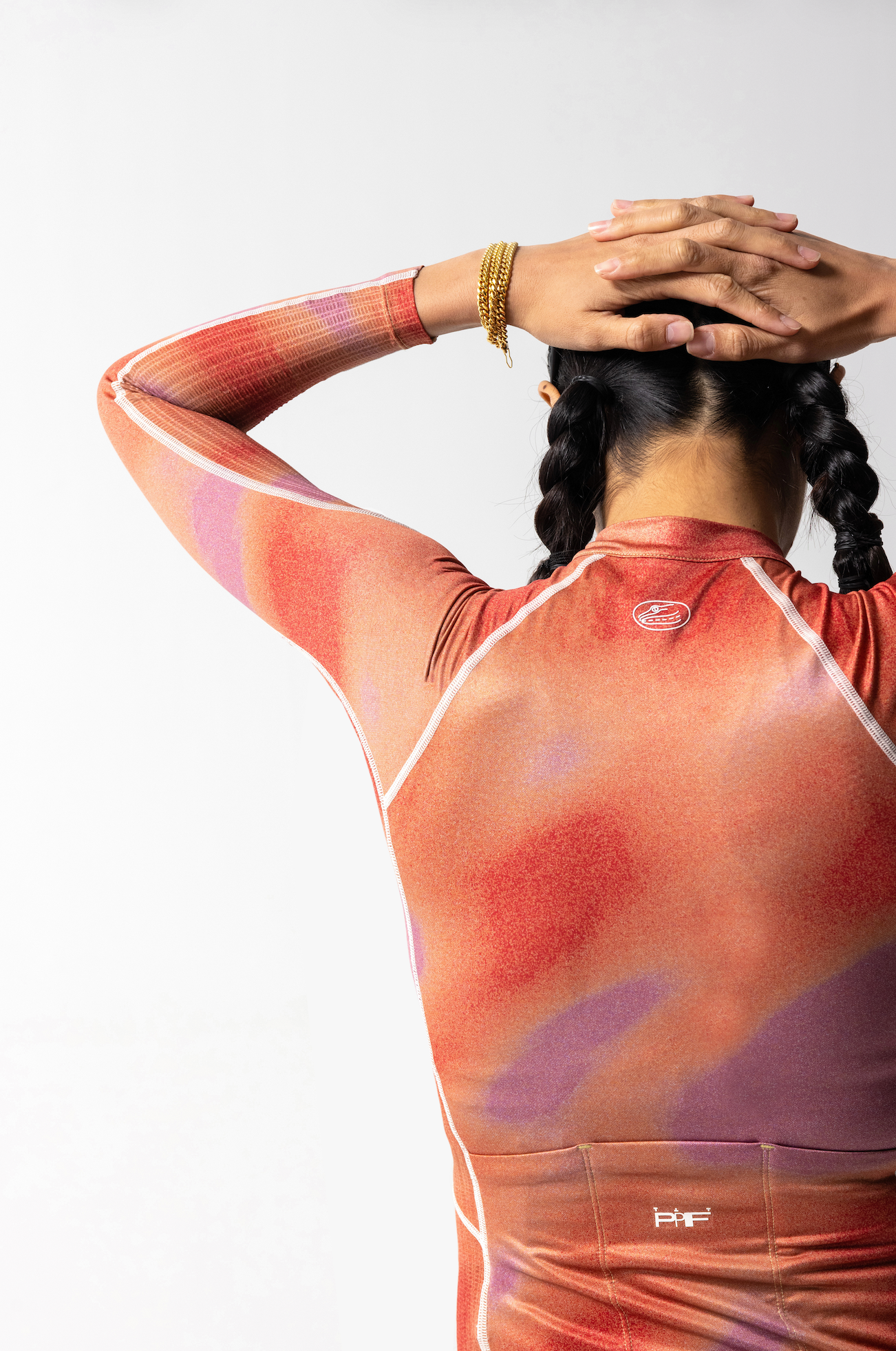 Women's Long Sleeve Timelapse Jersey (Red)
