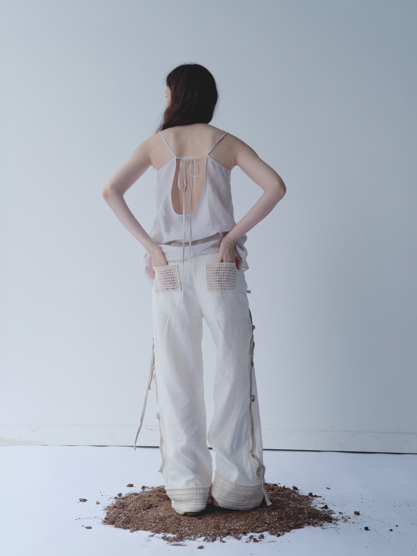 Linen Patchwork Trousers
