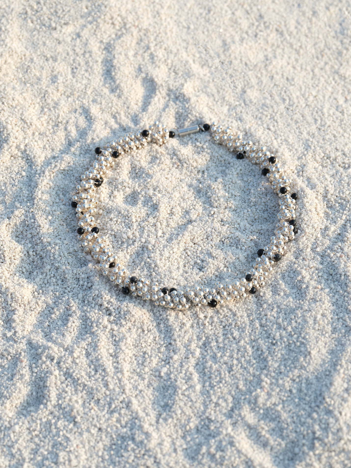 925 Silver Roe Wrapped Necklace