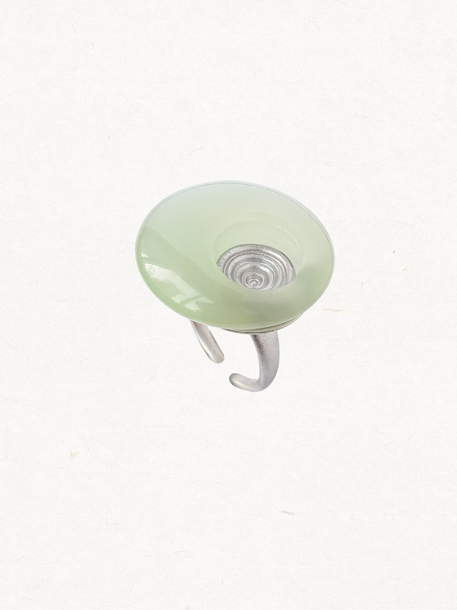 Agate Ripple Band Ring
