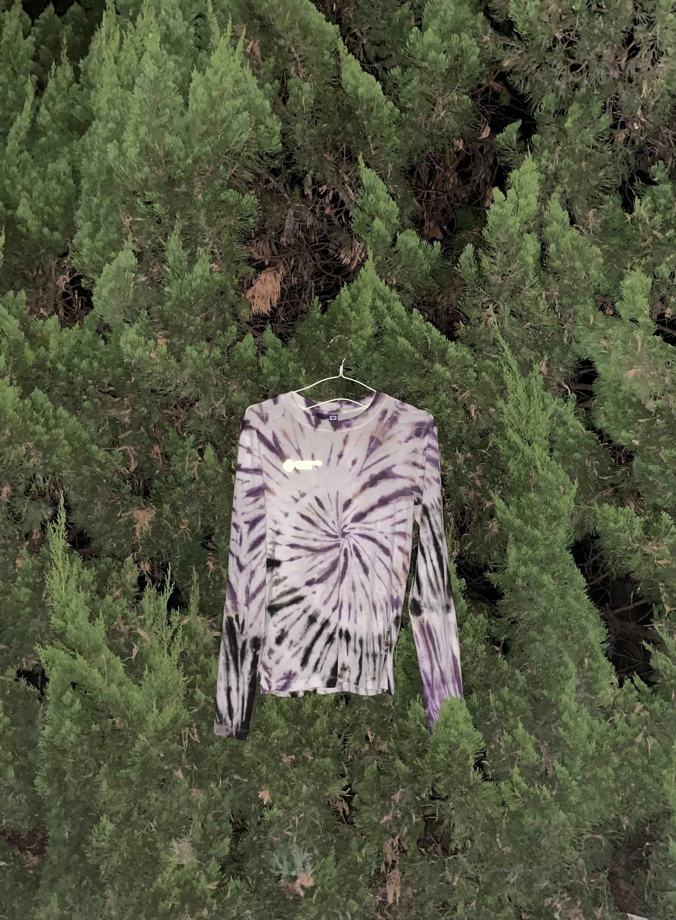 Merino Wool Tie Dye T-shirt (Datura)
